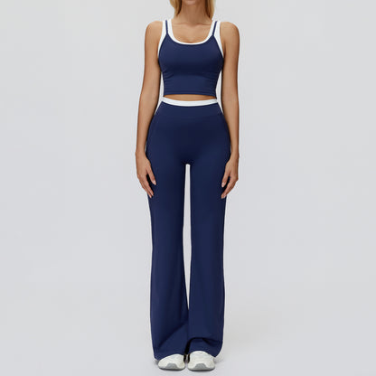 Ribbed High Waist Yoga Sports Set