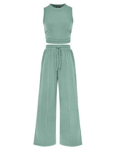 Ribbed Knit Two-Piece Set