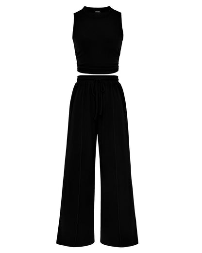 Ribbed Knit Two-Piece Set
