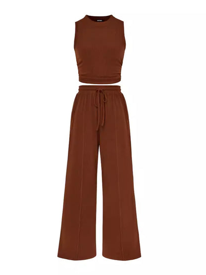 Ribbed Knit Two-Piece Set
