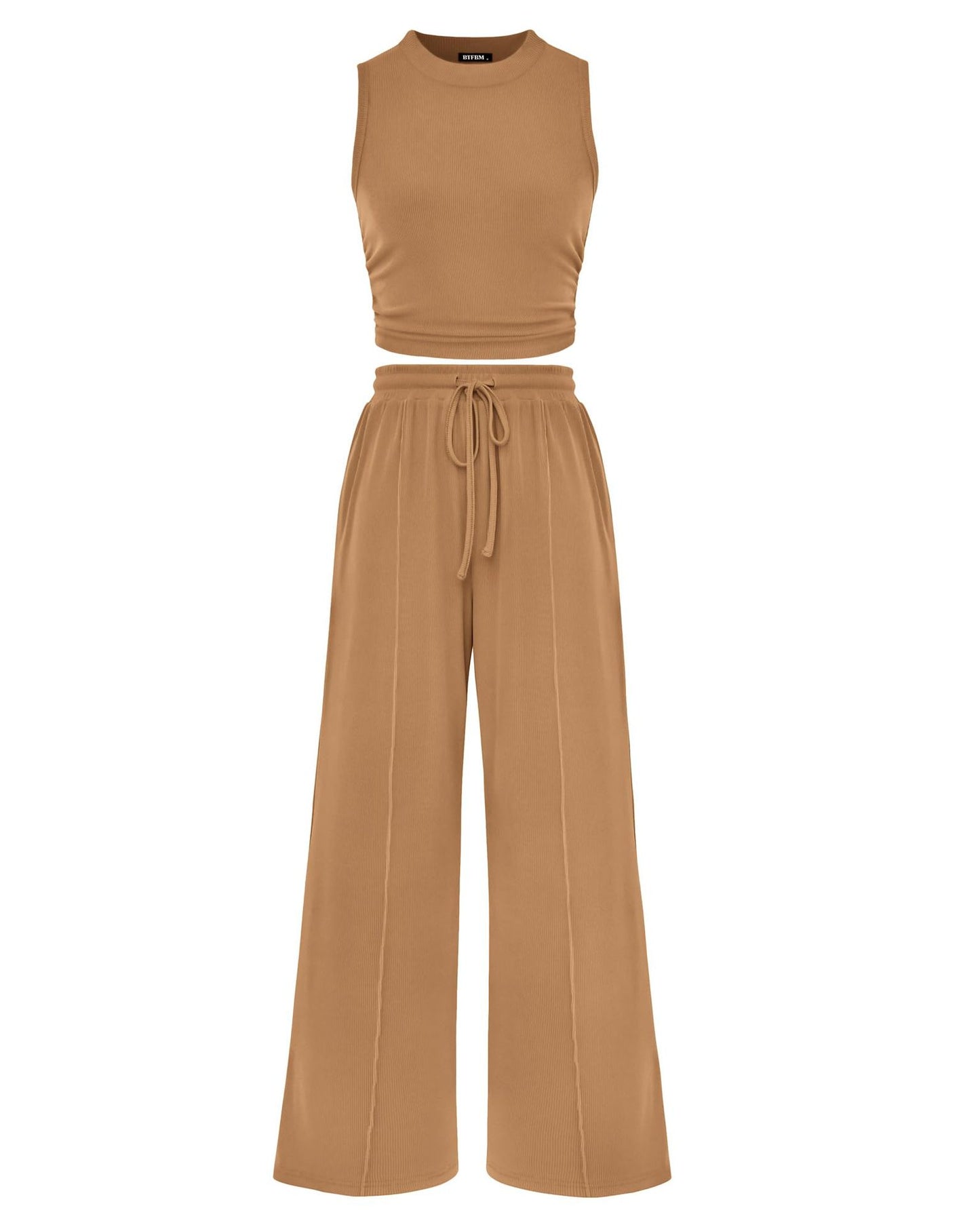 Ribbed Knit Two-Piece Set