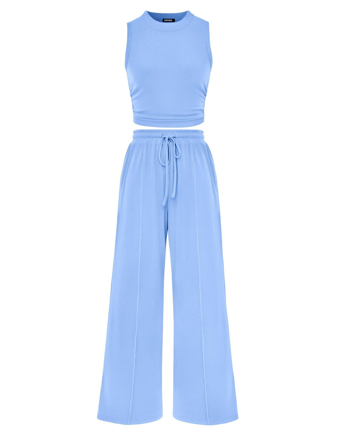 Ribbed Knit Two-Piece Set