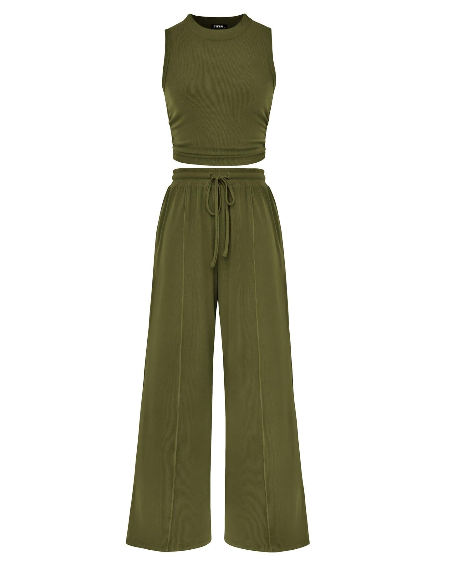 Ribbed Knit Two-Piece Set