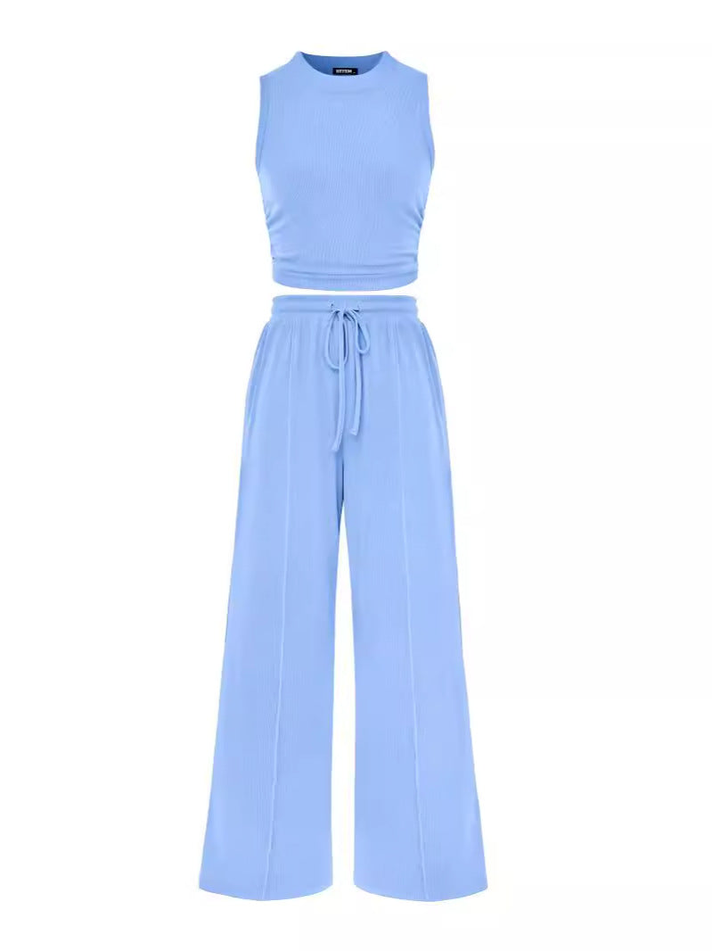 Ribbed Knit Two-Piece Set