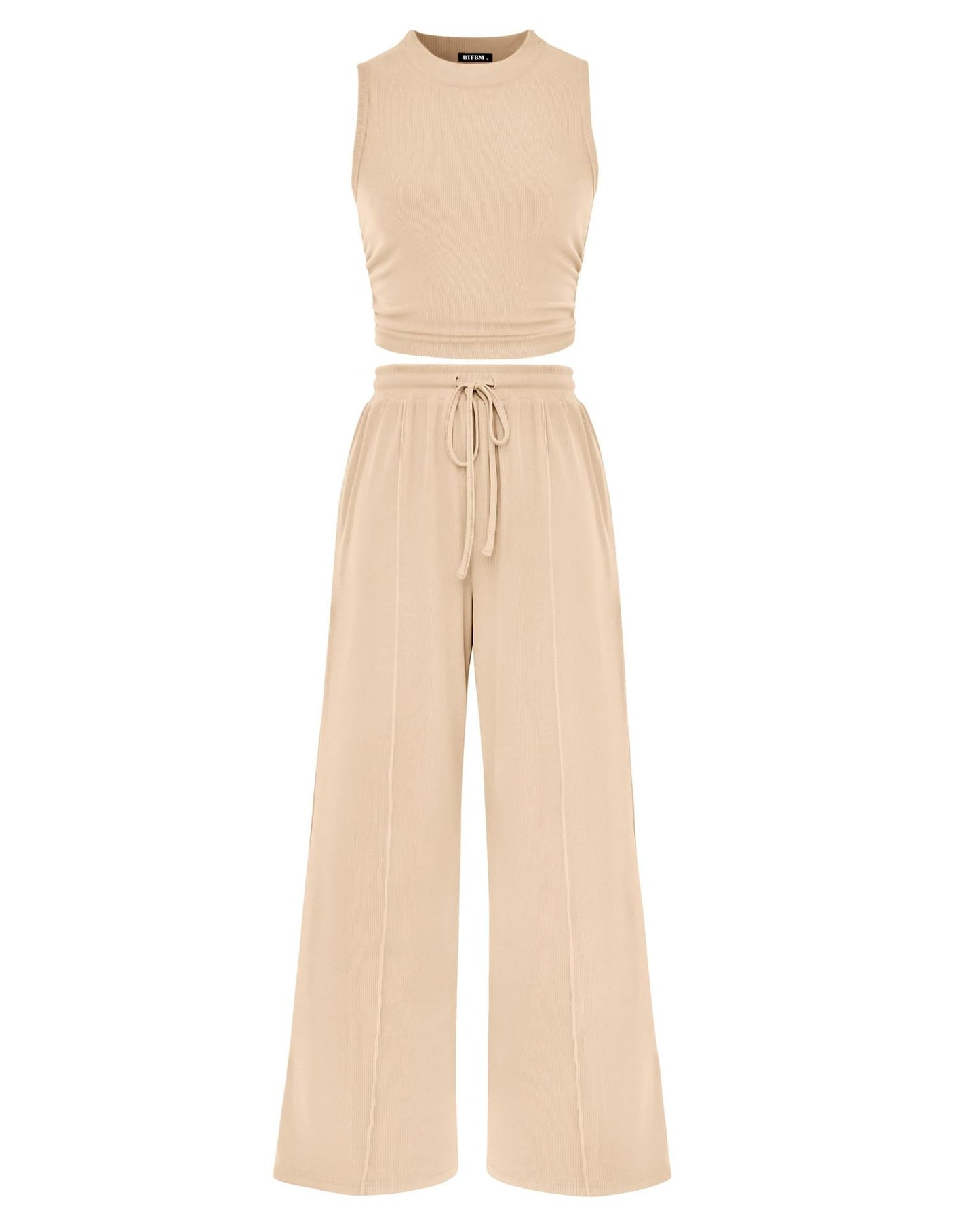 Ribbed Knit Two-Piece Set