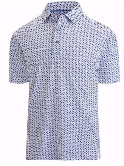 Ribbed Polo Shirt Mens Short Sleeve