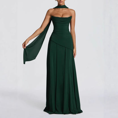 Ribbon Back-Tie Two-Piece Dress
