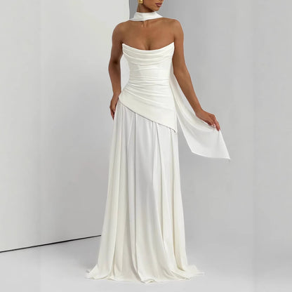 Ribbon Back-Tie Two-Piece Dress