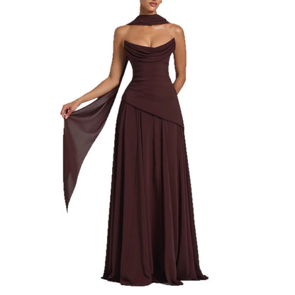 Ribbon Back-Tie Two-Piece Dress