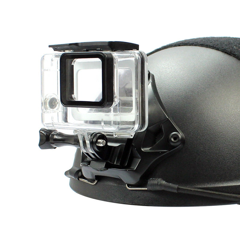 Riding helmet mounting bracket