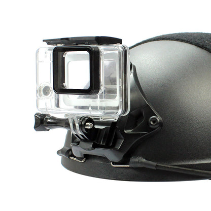 Riding helmet mounting bracket
