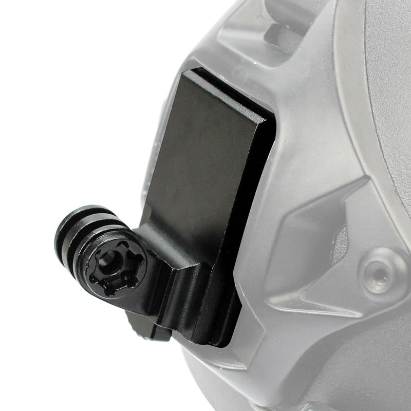 Riding helmet mounting bracket