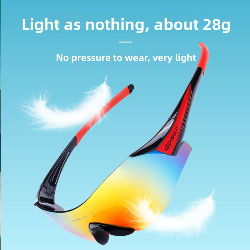 Riding UV-protective sunglasses
