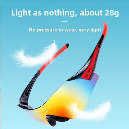 Riding UV-protective sunglasses