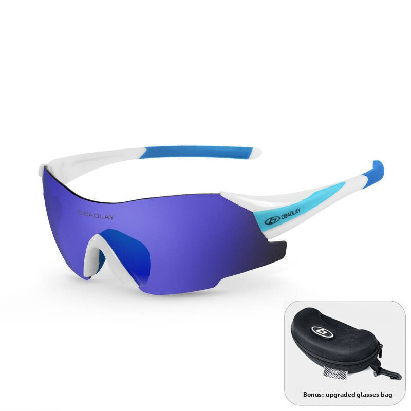 Riding UV-protective sunglasses