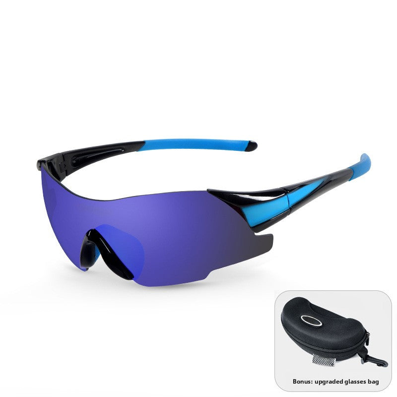 Riding UV-protective sunglasses