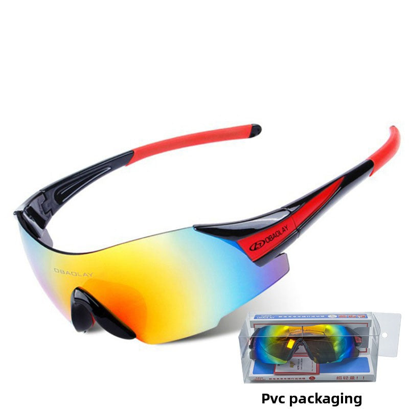 Riding UV-protective sunglasses