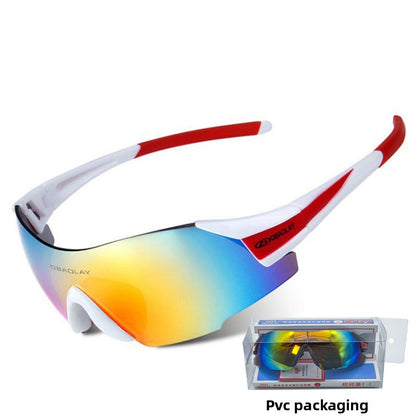 Riding UV-protective sunglasses