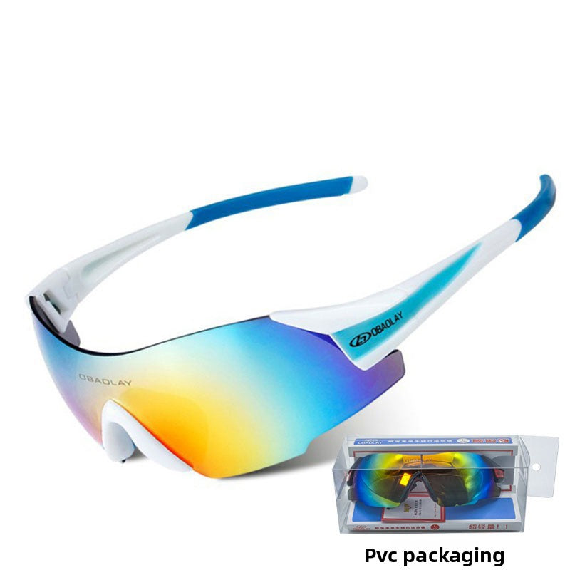 Riding UV-protective sunglasses