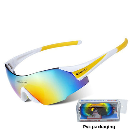 Riding UV-protective sunglasses