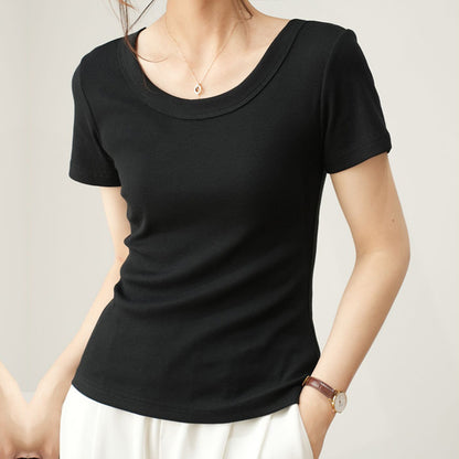 Right Shoulder Threaded T-Shirt