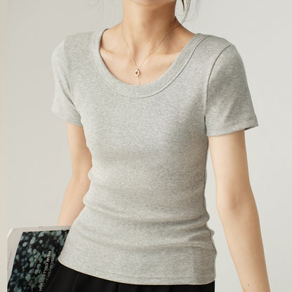 Right Shoulder Threaded T-Shirt