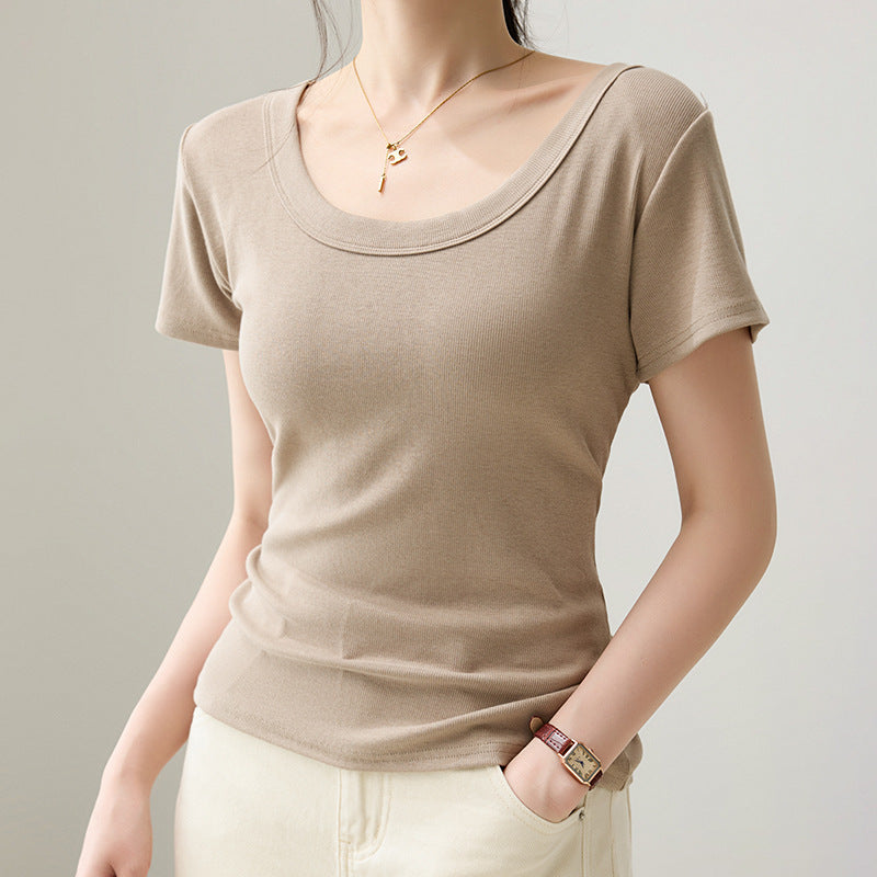 Right Shoulder Threaded T-Shirt