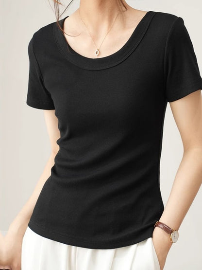 Right Shoulder Threaded T-Shirt