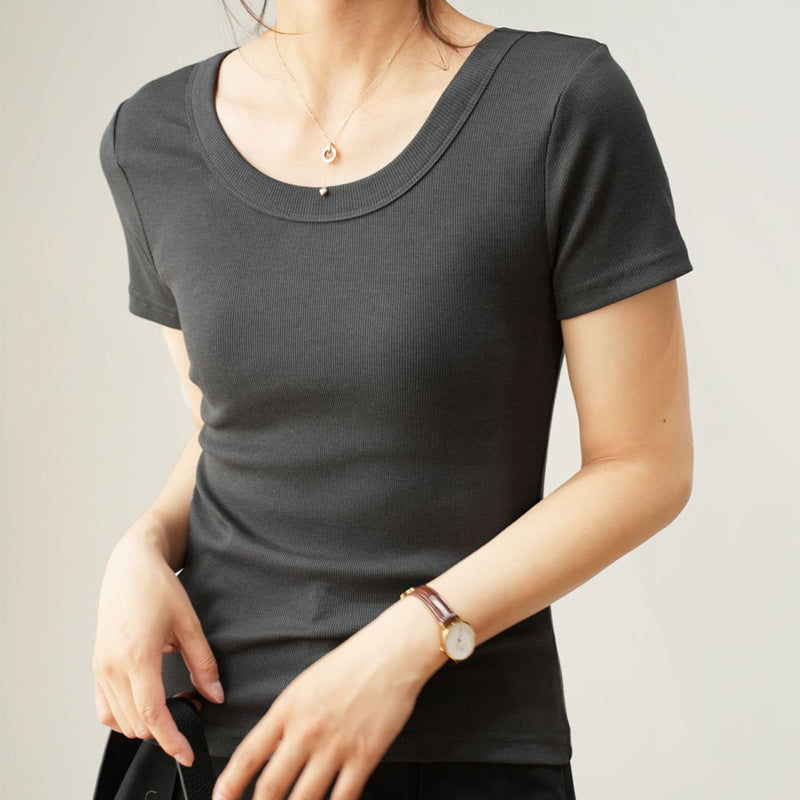 Right Shoulder Threaded T-Shirt