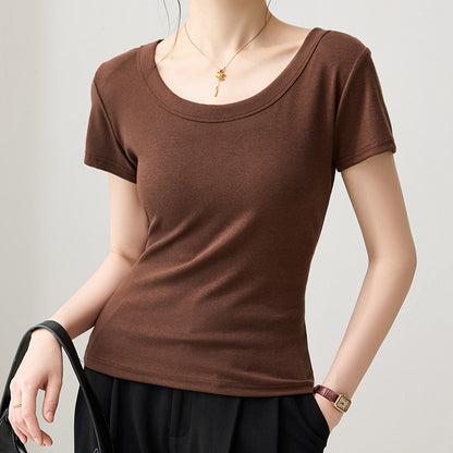 Right Shoulder Threaded T-Shirt