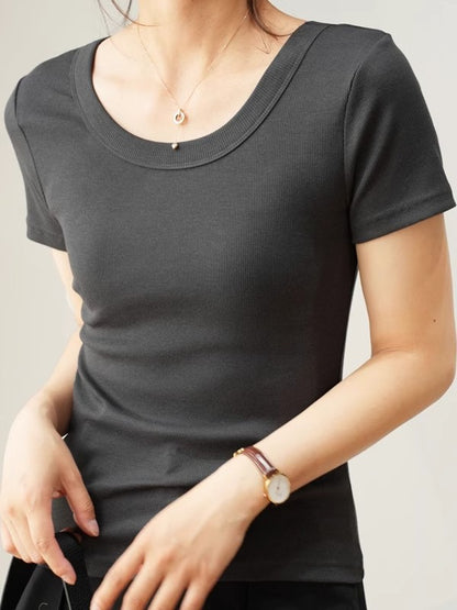Right Shoulder Threaded T-Shirt