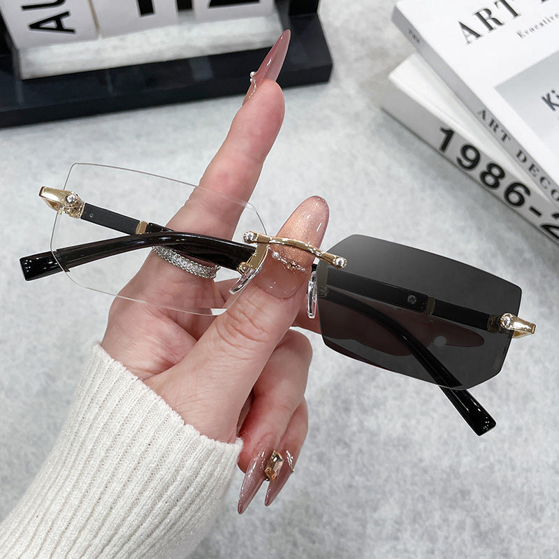 Rimless Fashion Sunglasses