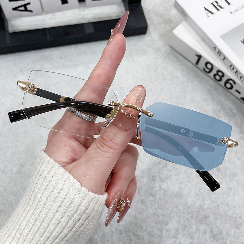 Rimless Fashion Sunglasses