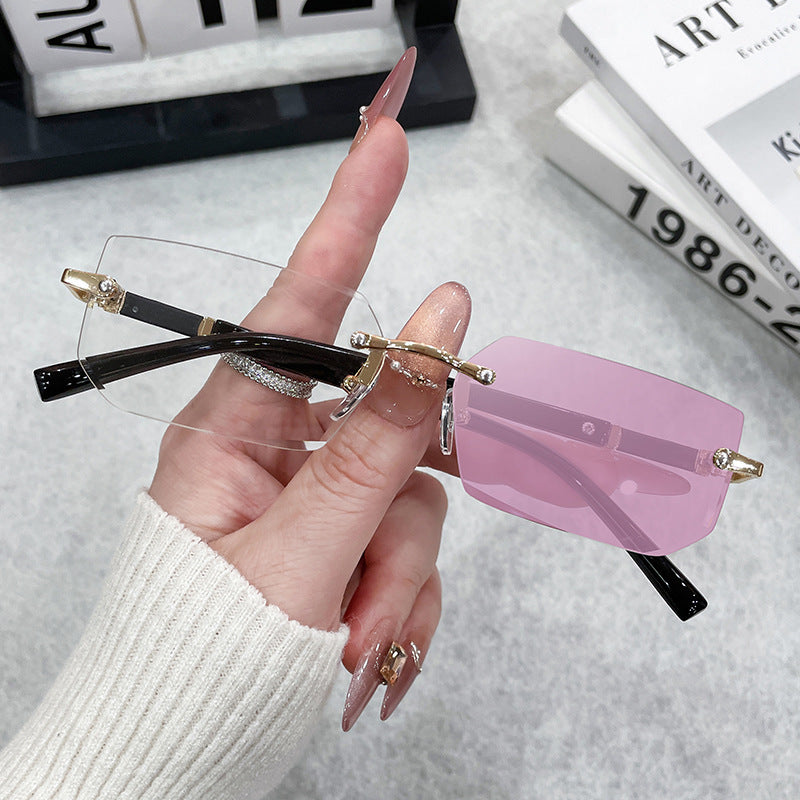 Rimless Fashion Sunglasses