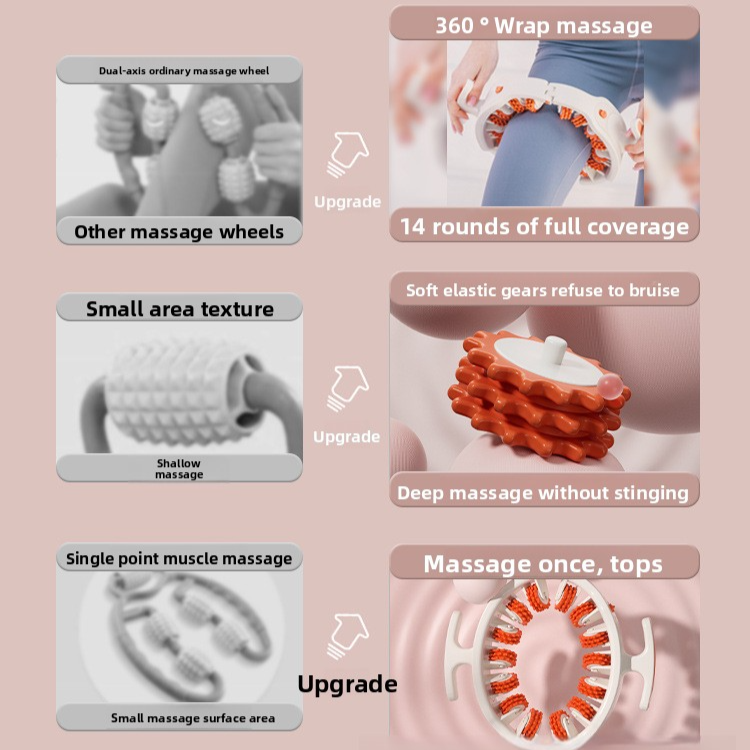 Ring leg massager