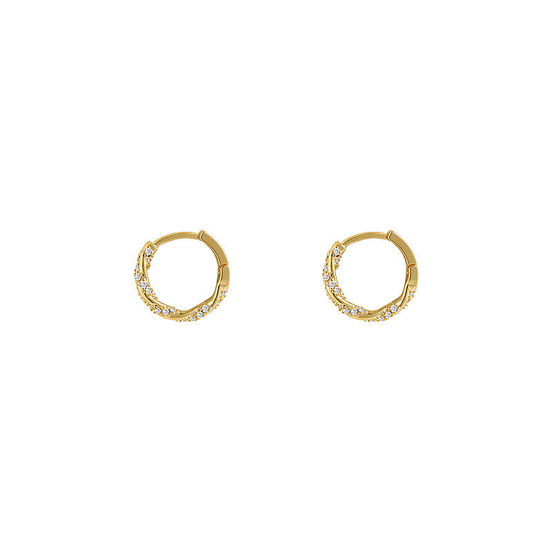 Ring Zircon Earrings