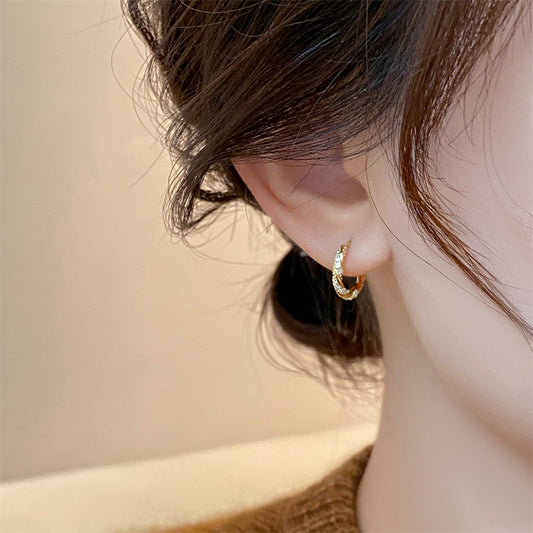 Ring Zircon Earrings