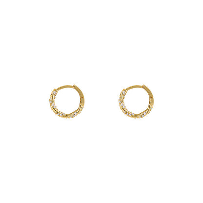 Ring Zircon Earrings