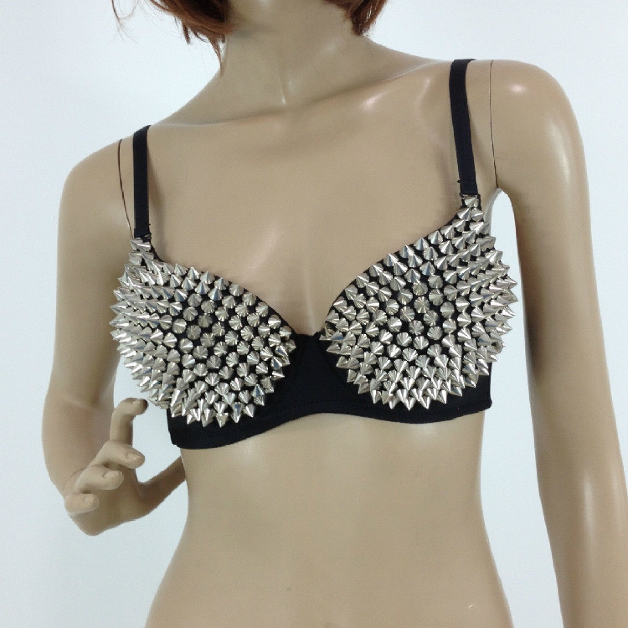 Rivet Beaded Bra