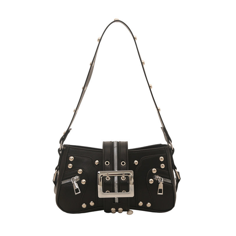 Rivet Leopard Print Crossbody Bag