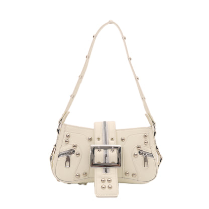 Rivet Leopard Print Crossbody Bag