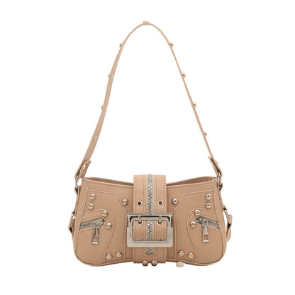 Rivet Leopard Print Crossbody Bag
