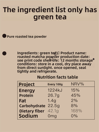 Roasted green tea powder