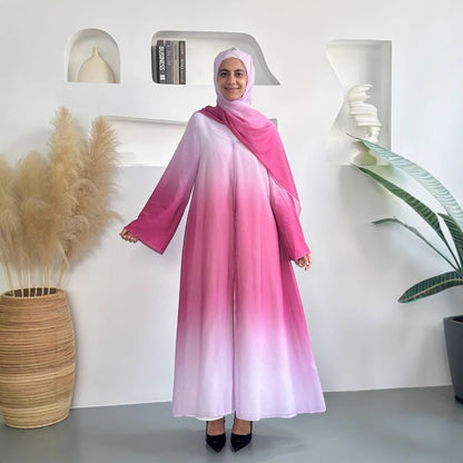 Robe Lining Headscarf Three-Piece Set