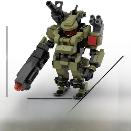 Robot dog fighter model assembled toy