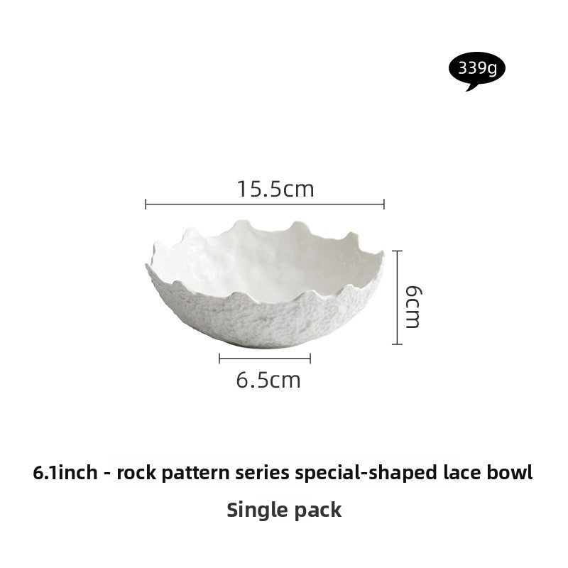 Rock Pattern Ceramic Bowl