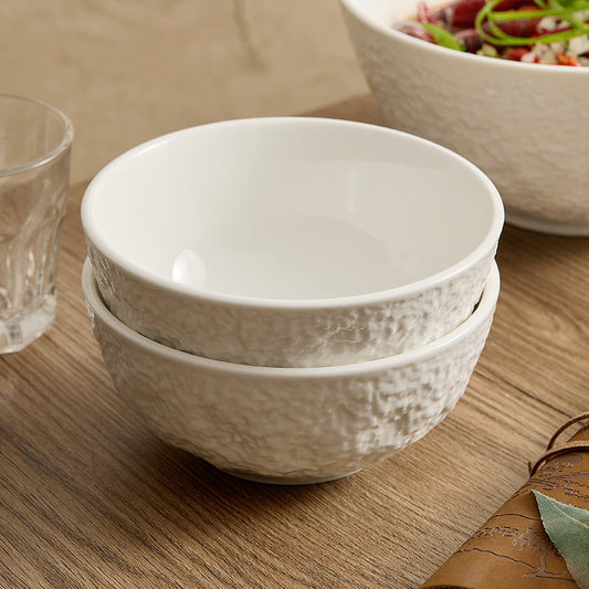 Rock Pattern Ceramic Bowls