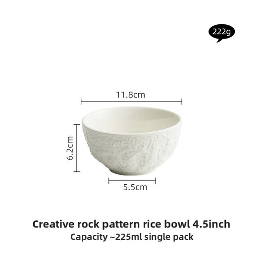 Rock Pattern Ceramic Bowls