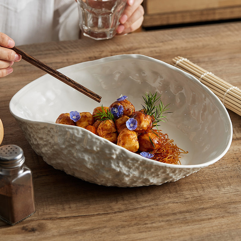 Rock Pattern Ceramic Plates