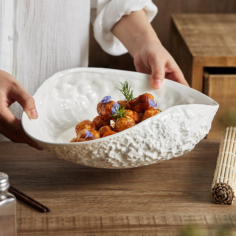 Rock Pattern Ceramic Plates